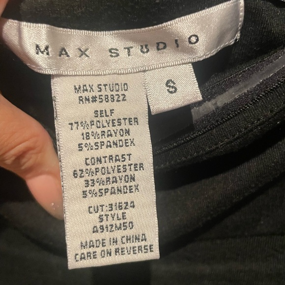 Max Studio Black Rayon Blend Dress - Picture 3 of 6